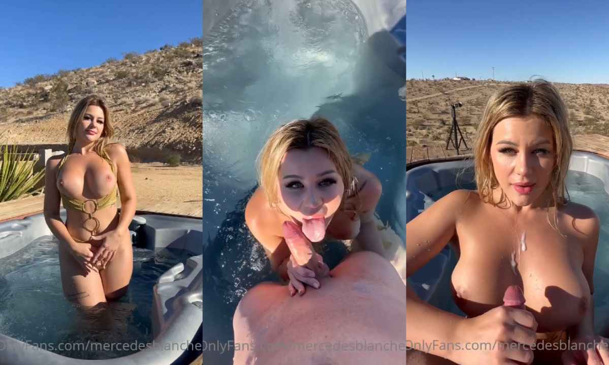 Mercedes Blanche Blowjob In The Tub